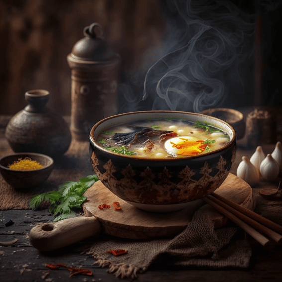 A photo of a steaming hot bowl of low carb egg drop  53cd49b9 8f5a 490c a802 1012ecf9d567